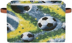 Soccer Balls Storage Basket Toy Storage Bins Collapsible Cube Organizer by hongjinglin