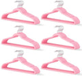 Pink Velvet Hangers 60 Pack, Slim Space Saving Suit Hangers for Closet Organizer, Rotating Silver Hook, Non Slip Clothes Felt Hanger Heavy Duty for Coat,Shirt, Pants, Camisole, Dress by MLKJHHI