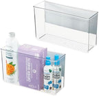 iDesign Magnetic Large Clear Plastic Organizer Bins, 2-Pack by iDesign
