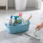 Goderewild Multi-Purpose Plastic Cleaning Caddy with Handle, Shower Caddy Organizer/Storage Basket/Totes Portable for Bathroom Supplies, Cleaning Products, Under Sink Tool, Housekeepers (Grey) - Image 6