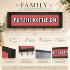 Put The Kettle On Item Holder Wall Mount, Kitchen Hanging Shelf - Image 5