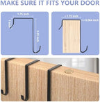 2 Pack Over the Door Shoe Organizers, Hanging Shoe Organizers Large Pockets - Image 2