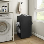 Chrislley Rolling Laundry Basket, 90L Foldable Laundry Hamper with Wheels - Image 6
