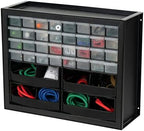 IRIS USA 32-Drawer Organizer with 4 Bins and Dividers, Garage Tool, Black by IRISUSA