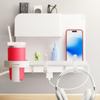 WallShelfie Bedside Wall Organizer & Dorm Decor for Dorm Room - White by Smallish