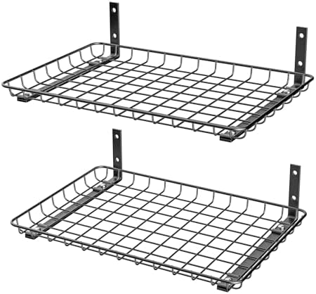 EVERHANGER Garage Wall Shelves 12x18 Inch, Wall Mounted Storage Shelf by ToolStorageOrganizer