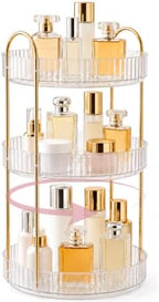 Rotating Makeup Organizer Countertop, Bathroom Lazy Susan Tray Stand by Unknown
