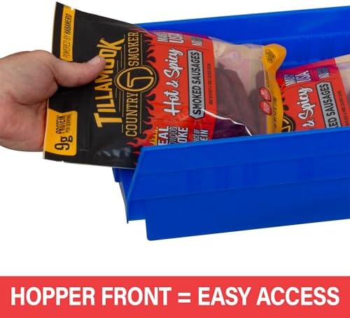 Akro-Mils 30150 Heavy Duty Plastic Shelf Bins, 12"x 8"x 4", Clear, 12-Pack - Image 4