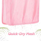 famichan Mesh Shower Caddy Portable, Gym Travel Camp Dorm Room Essentials for Women and College Girl, Pink Bathroom Shower Bag - Image 6