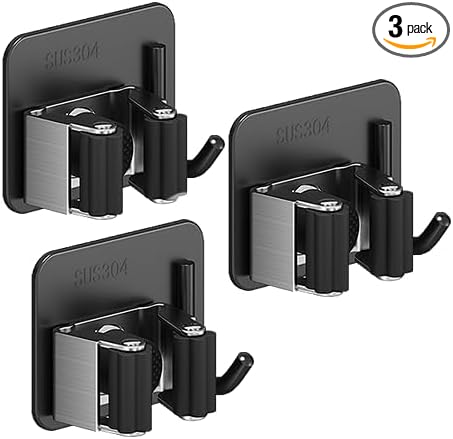 Broom Holder Wall Mount,Mop and Broom Holder Wall Mount Command by Unknown
