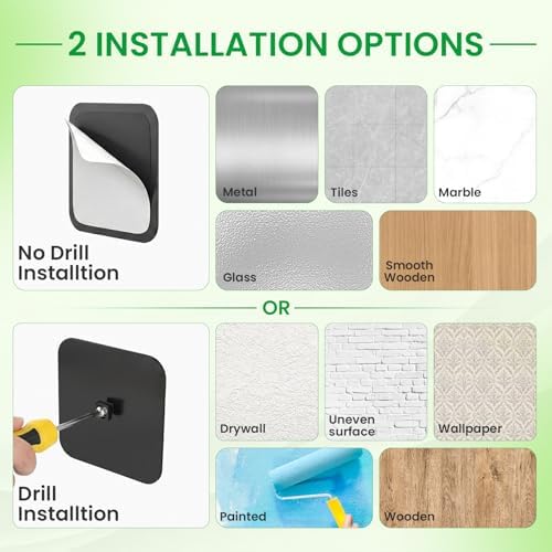 6 Pack Hat Rack for Wall, Strong Baseball Cap Organizer, Hat Holder Wall - Image 4