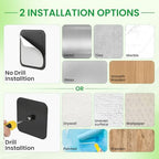 6 Pack Hat Rack for Wall, Strong Baseball Cap Organizer, Hat Holder Wall - Image 4