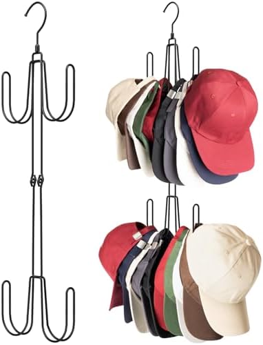 NANATI Hat Hangers for Closet, Stainless Steel Hat Organizer, Hat Racks for Baseball Caps, Cap Organizer for Baseball Caps, 1 Pack by Unknown