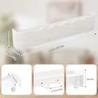 Wall Mounted Coat Rack with Shelf, Wooden Entryway Organizer with Hidden Metal Hooks for Hanging Coats Bags Keys, Modern Floating Shelf for Hallway Bathroom - Image 2