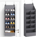 Lifewit 6 Tier Over the Door Shoe Organizer with 11 Large Deep Pockets, Fabric Hanging Shoes Shelf for Closet, Dorm Storage, Fit Up to 12 Pair Shoe Rack Holder for Sneakers, Boots, Gray by Lifewit