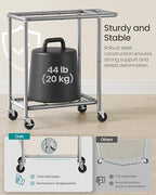 SONGMICS Laundry Basket with Wheels, 2-Section, 37.0 Gallons (140 L) - Image 4
