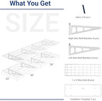 FLEXIMOUNTS 2-Pack 2x6ft Garage Shelving 24-inch-by-72-inch Heavy Duty Wall Mounted Shelves Garage Storage Rack Floating Shelves, 1400lbs Load Capacity, White, Classic Series - Image 3