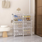 AWTATOS 6 Tiers Shoe Rack Organizer, 24 Pair Shoe Storage Cabinet, Clear - Image 2