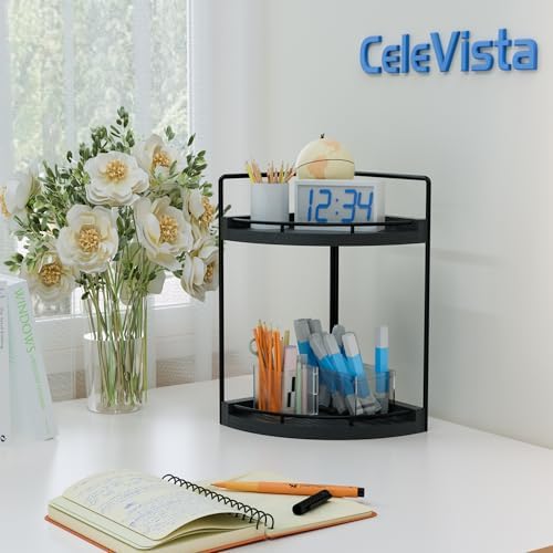 Corner Bathroom Counter Organizer, 2 Tier Bathroom Sink Shelf - Image 5