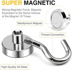 DIYMAG Magnetic Hooks 20pcs 50lbs Cruise Essentials 2026 Magnet Hook (Pack of 2) - Image 3