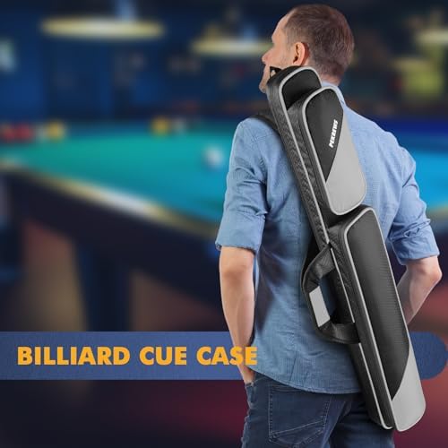 PEKREWS Pool Cue Case, Pool Stick Case 2x2 with 2 Accessories Pockets - Image 4