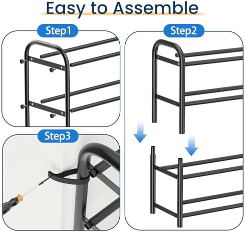 ENJOYBASICS 10 Tier Expandable Shoe Rack, Tall Metal Shoes Organizer, Black - Image 7