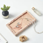 Natural Small Marble Vanity Tray, Stone Organizer for Bathroom & Kitchen - Image 6