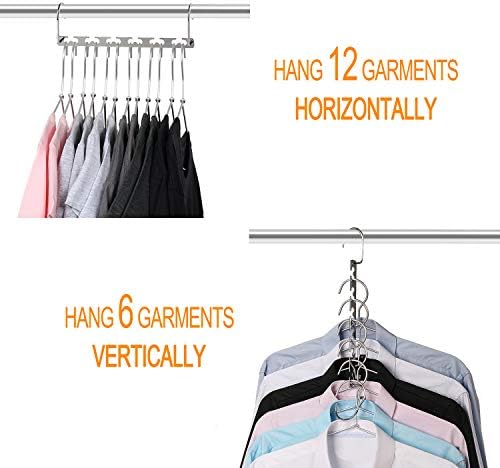 GEFTOl Space Saving Hangers Metal Hanger Magic Cascading Hanger Closet Clothes Organizer(20 Pack) - Image 5