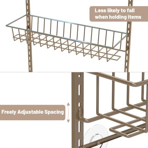 ElegantArray 10-Tier Pantry Door Organizer, Brown - Image 3