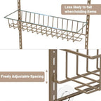 ElegantArray 10-Tier Pantry Door Organizer, Brown - Image 3