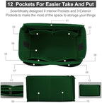 OMYSTYLE Purse Organizer Insert, Felt Tote Bag Organizer Insert with 5 Sizes, Handbag Dividers for Inside Purse, Compatible with Longchamp, Neverful, Speedy and More - Image 3