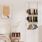 HapiRm Over Door Hat Rack - 3 Tier Wall Mounted Hat Organizer with 16 Hooks and 10 Movable Clips, Baseball Cap Organizer Storage Holds up to 26 Caps for Door, Bedroom, Closet USPTO Patent Pending - Image 5