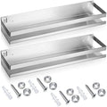 Lallisa 2 Pieces Stainless Steel Shelf Bathroom Shower Floating Shelves Wall Mounted Shower Caddy Basket Shelf Storage Organizer Shelves for Bathroom, Kitchen, Living Room(15.75 Inch/ 40 cm,Silver) by Lallisa