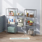 SINGAYE 5 Metal Shelves Wire Shelving Storage Shelf Adjustable Unit Pantry - Image 5
