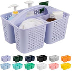Tiawudi Portable Shower Caddy, Caddy Organizer with Handle, Plastic Shower Basket Hold Soap, Shampoo, Hair Supplies and Beauty Products, Cleaning Supplies Organizer for Home, Dorm, Shelf and Cabinet by Tiawudi