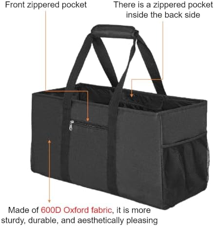 Extra Large Utility Tote Bag - Reusable Grocery Bags Foldable Heavy Duty - Image 4