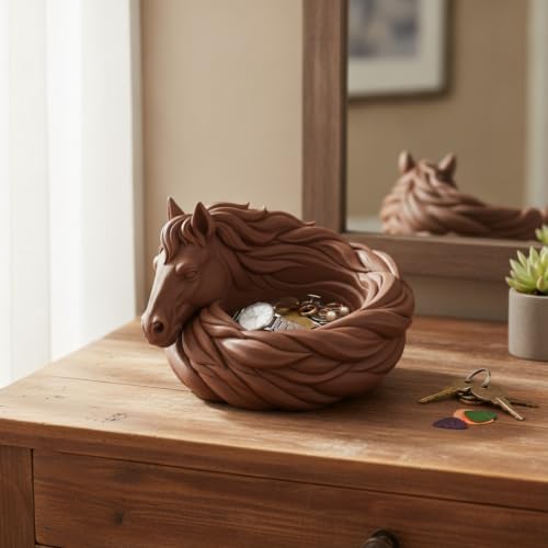 Horse Catchall Bowl Trinket Jewelry Key Tray For Entryway Table Decor - Image 2
