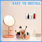 Suzile 6 Pack Wall Mount Organizer Acrylic File Holder Adhesive Cabinet Door Organizer Wall Mounted Storage Box for Office Kitchen Bathroom Bedroom Garage Craft Room Collection(Big) - Image 4