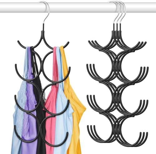 DOIOWN Tank Top Hanger,4 Pack Space Saving Hangers Bra Camisole Hanger,Small Closet Organizers and Storage for Dorm & Apartment Holds Camisoles,Bras,Scarfs,Ties,Belts by DOIOWN