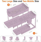 Sevenblue 4-Pack 2-Tier Under Sink Organizer with Pull Out Drawers - Image 4
