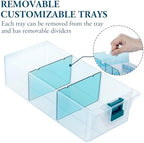 MyGift 11 Inch Craft Storage Organizer Case With 6 Drawers - Image 3