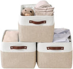 DECOMOMO Storage Bins, Large Fabric Storage Baskets for Shelves 3 Pack by DECOMOMO