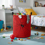 Baby Laundry Basket Baby Nursery Hamper Kids Laundry Basket Toy Storage Bin for Boys Room Decor Gift Baskets for Bedroom Bathroom(Spider Web) - Image 3