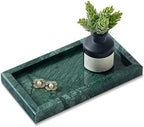 Natural Small Marble Vanity Tray, Luxury Stone Organizer for Bathroom & Kitchen | Holds Soap Dispenser, Jewelry, Perfume | Non-Resin, Non-Ceramic Décor by SumlusMarbleTheory