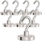 MIKEDE Magnetic Hooks Heavy Duty 120LB+ Strong Magnet with Hook by MIKEDE