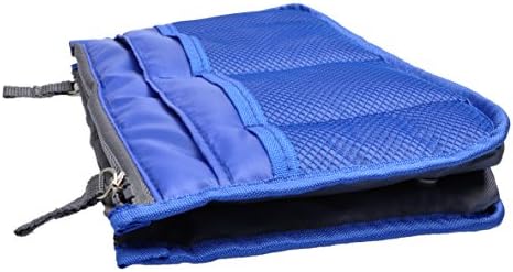 Vercord Purse Organizer Insert for Handbags Bag Organizers Inside Tote Pocketbook Women Nurse Nylon 13 Pockets Sapphire Blue Small - Image 4