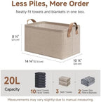 StorageWorks Storage Bins, Storage Baskets, Brown and Beige, 2-Pack - Image 6