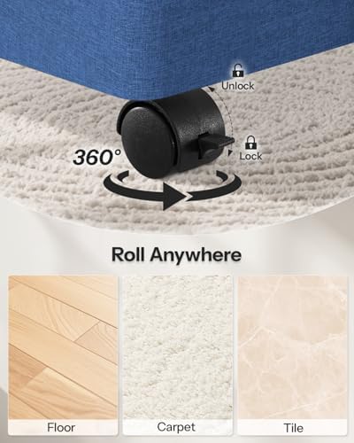 Double Laundry Basket with Wheels and Lid, 150L Clothes Hampers for Laundry - Image 3