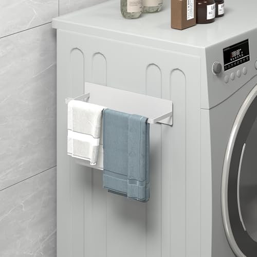 Magnetic Hanger Organizer, 2Pack Hangers Holder for Dryer/Washing Machine, Holding up to 30 Velvet/Wire/Plastic Hangers, Perfect Space Saver for Laundry Room (2, White) - Image 6