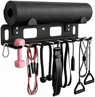 Multi-Purpose Gym Equipment Storage Rack Wall Mount for Home Gym by ALLHOK